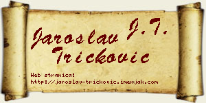 Jaroslav Tričković vizit kartica